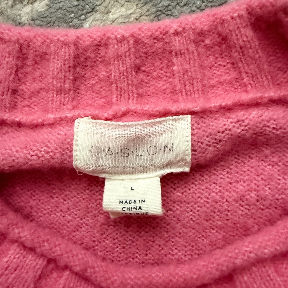 Caslon Pink Crew Neck Sweater - Picture 7 of 7